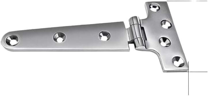 Tee Hinge 316 Stainless Steel Compatible with Boat Caravan Cabinet Shed Garden Wooden Door Gate(200x100mm)