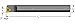 Ultra-Dex S06K STUCR1.2 Steel Boring Bar to Hold a Positive TCMT 1.21.20.5 at -3 Degree Lead, Right Hand, No Flat/Coolant, 0.375" x 5", 0.410" Minimum Bore