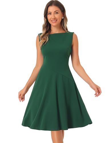 Robe trapèze col carré élégante pour sublimer votre silhouette XS