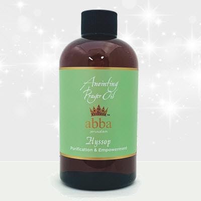 ABBA Oil Hyssop 8oz ANOINTING Oil Bottle in Gift Box - ABBA Jerusalem