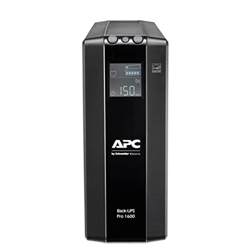 Apc By Schneider Electric Back Ups Pro Br1600Mi Gruppo Di Continuità Ups, 1600Va , 8 Uscite Iec, Interfaccia Lcd, Protezione Linea Dati Da 1 Gb