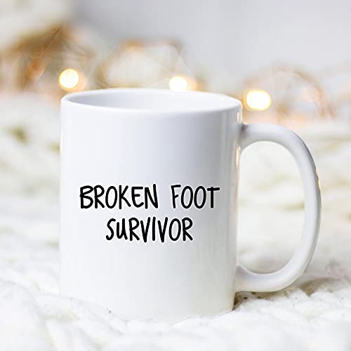 Interesante taza de sobreviviente de pie roto, regalos para después de la cirugía de pies, regalos de cirugía de pies, regalos para recuperarse pronto, regalos para sobrevivientes de pies rotos, taza Interesante taza de sobreviviente de pie roto, regalos para después de la cirugía de pies, regalos de cirugía de pies, regalos para recuperarse pronto, regalos para sobrevivientes de pies rotos, taza