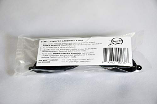 Image of Super Sunnies Evo Flexible Tanning Bed Goggles UV Eye Protection Black Glasses, FDA Compliant