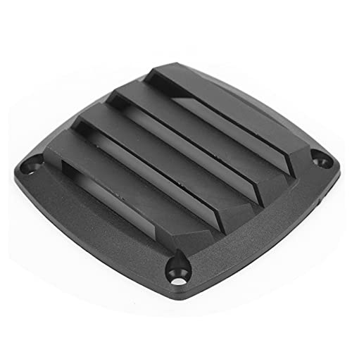 Marine Air Vent Grille Ventilation Ducting Louver Cover Black Plastic for Yacht Boats