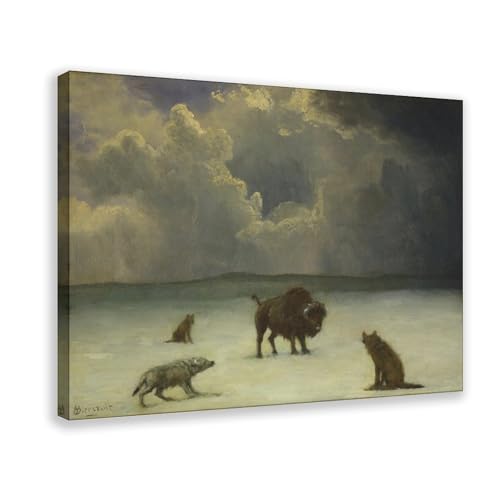Toile Trapped by Albert Bierstadt : rompez la monotonie de votre mur de bureau