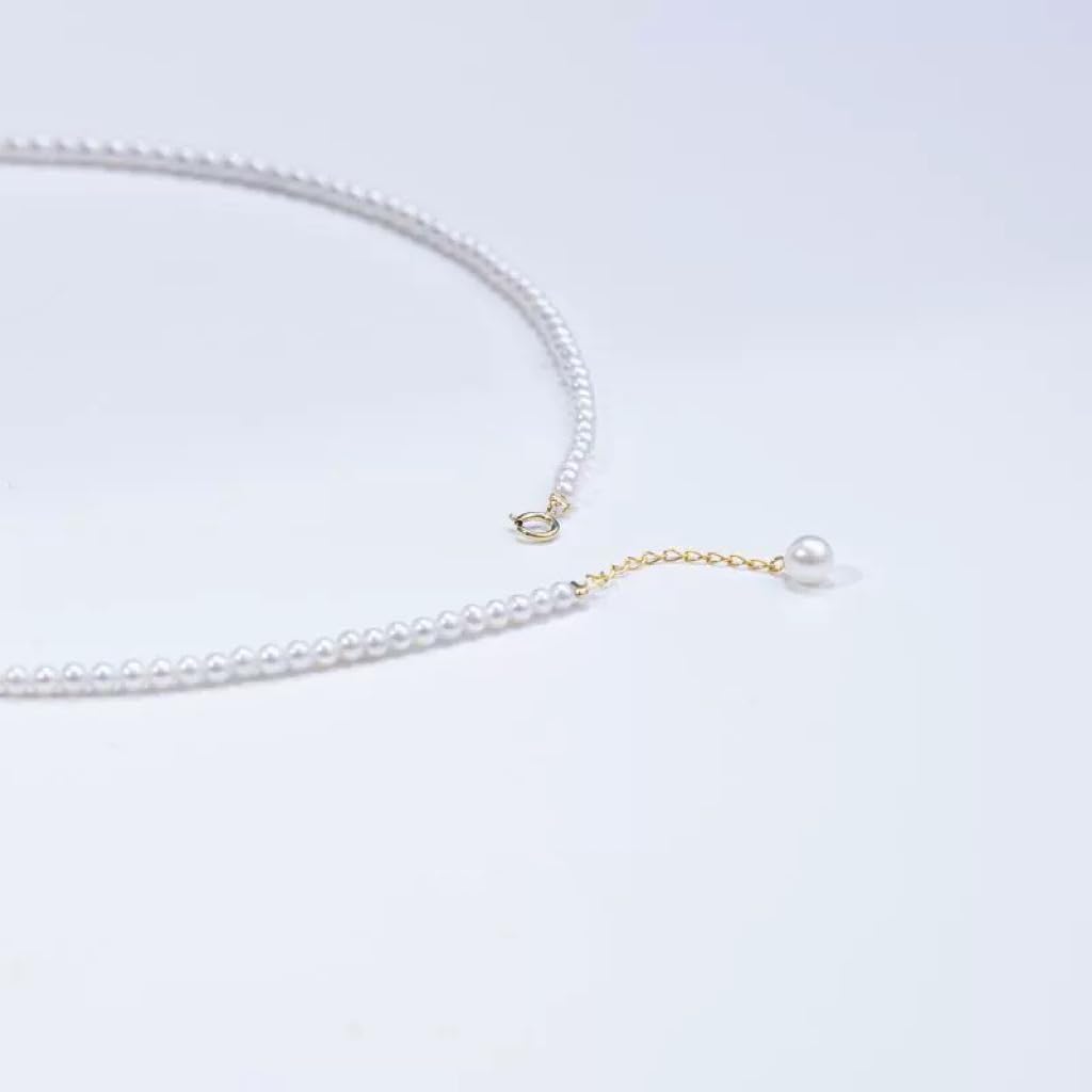 NONNYL Pearl Necklace for Women Gifts Sterling Silver Genuine White Freshwater Cultured Pearls Pendant Necklaces- Christmas Gifts for Mom Wife Girlfriend Her, Anniversary Birthday Fine Jewelry NO1207