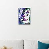 Giallobus - Obraz - Art Joker - Standardowe płótno - 50L x 70l cm - 07-Joker cigar - Obrazy do powieszenia