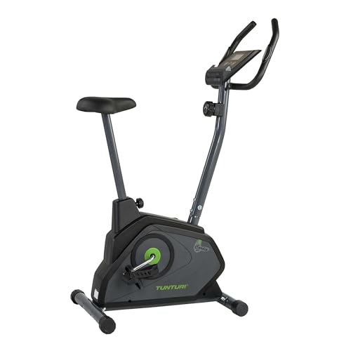 Tunturi Cardio Fit B30 Heimtrainer Fahrrad/Fitnessfahrrad/Hometrainer Fahrrad Trainer mit LCD-Bildschirmanzeige und Tablethalterung - Schwarz