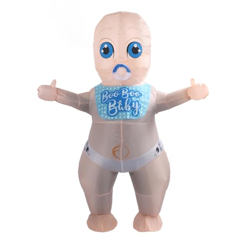 Costume gonflable bébé pour adulte en polyester 210T ajustable de 150 à 190 cm