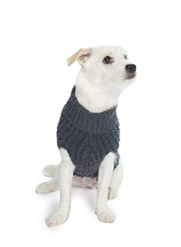 Barefoot Dreams CozyChic Chandail animal compagnie chien bleu ardoise