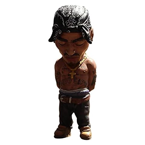Nrkin Rapper Resin Sculpture Collection Hip-Hop Fan Friends Statue Resin Crafting Funny Character Model for Birthday and Housewarming Cover