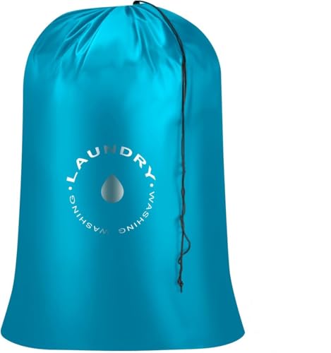 AiQInu Bolsa Ropa Sucia Viaje Plegable,Bolsa Lavanderia con Cordón, Organizador Material Antidesgarros para Cuarto de Lavado Cocina Dormitorio Hotel de Viaje 60 x 85cm