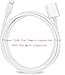 Lightning Extension Cable 3.3ft Female to Male 8 Pin iPhone 5/6/7/8 Plus Extender Cord