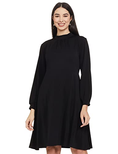 Image of Mode Women's Polyester Shift Midi Casual Dress