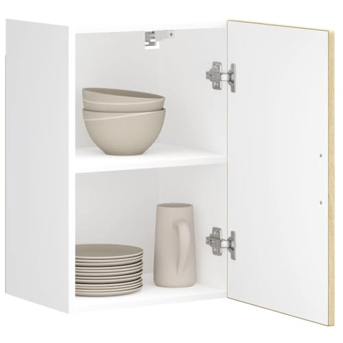 Gecheer Mueble de Pared Cocina Madera contrachapada Porto Roble Sonoma Aparador Comedor,Mueble Auxiliar,Alacena de Cocina Estantería de Cocina,Muebles de Cocina TY-4