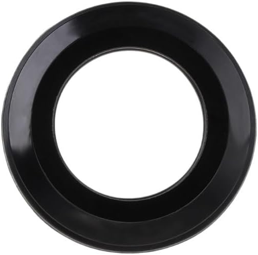 Bicycle Headset Cap Aluminum Alloy Flat Spacer 28.6mm Bike Parts Cover for Bikes(Black)