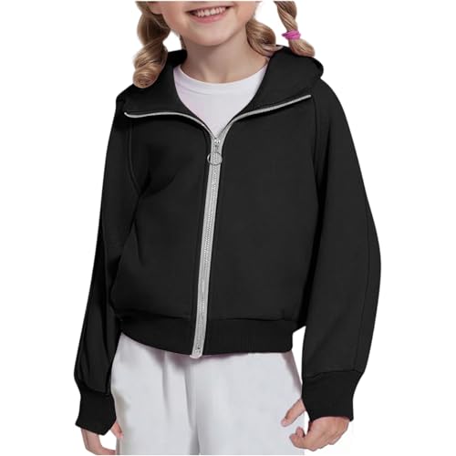 Girls Hoodie Zip Up Cute Long Sleeve Zip-Up Sweatshirt Oversized Fleece Jacket Hooded Fall Puppy Sweaters With Pockets