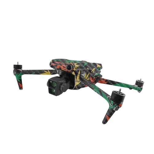 Image of MightySkins Carbon Fiber Skin Compatible with DJI Air 3 - Rastafari Kush | Protective, Durable Textured Carbon Fiber Finish | Easy to Apply