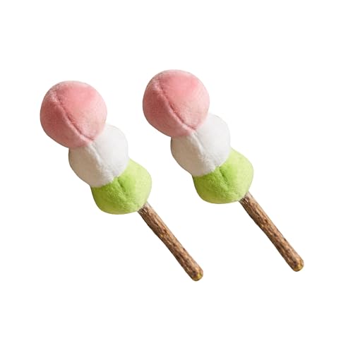 BLUE BAY Dango Silvervine Sticks for Cats, Set of 2, for Cats & Kittens, Calm Cat Anxiety and Stress, Cat Dental Toy