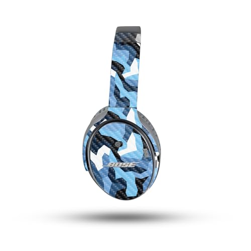 Image of MightySkins Carbon Fiber Skin Compatible with Bose QuietComfort 35 II Headphones - Sky Camouflage | Protective, Durable Textured Carbon Fiber Finish | Easy to Apply