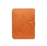 Bullstrap Premium Full-Grain Leather iPad Case with Magnetic Adjustable Stand, Auto Sleep/Wake, iPad Pro 11', Sienna Brown