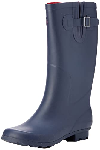 Bottes en caoutchouc larges femme pieds sensibles avec semelle mousse mémoire de forme