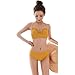 Produktbild Badeanzug Weiblich, Super Fee Split Dreiteilige Bikini Kleine Parfüm Spa Rock Stil Schlank Sexy Schwimmen (Color : Orange, Size : S)