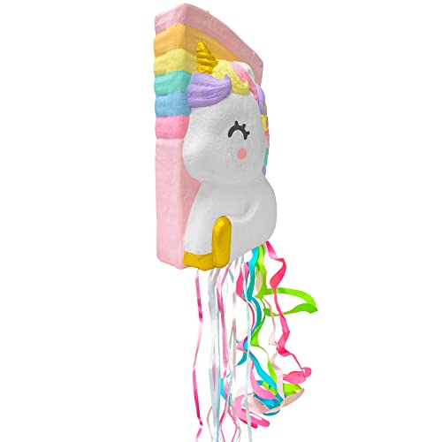 Unicorn Pinata With Pull Strings - Fun Birthday Game For Boys & Girls - Beautiful Unicorn Party Decoration #TOP1