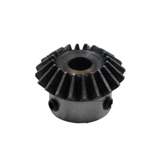Bevel Gear Pinion Hardware Mechanical 2pcs Bevel Gear 1.25M 20Teeth Inner Hole 8mm Gear 90 Degrees Meshing Angle Steel Gears Screw Hole M5(20pcs 1.25M20 Teeth)