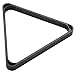 Action Heavy Duty Eight Ball and Snooker Plastic Pool Triangle Rack Holder for Billiards Table, Black, (RK8PHD)