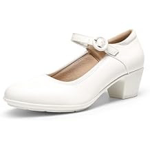 DREAM PAIRS Mary Jane Shoes Women Low Chunky Heels Closed Toe Pumps Comfortable Work Business Dress Shoes