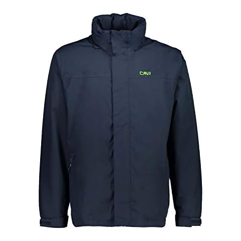 CMP Black Blue Jacket with Hood Cover