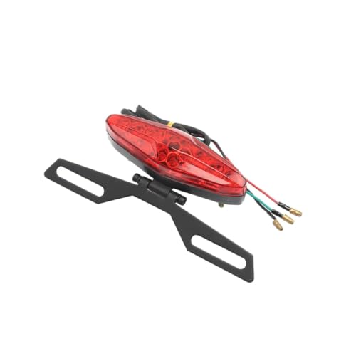 Feu arrière LED rouge moto 12V universel pour remplacer un éclairage d'origine faible