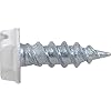 HILLMAN 35263 White Painted Hex Washer-Head Self-Piercing Screws (#7 x 1/2) - 100 pieces