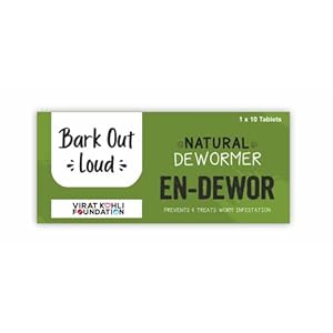 Vivaldis Endewor Dewormer for Dogs and Cats, Natural Enzyme and Probiotic Based Supplements for Gut Health to Kill & Expels Parasites – 1X10 Tablets