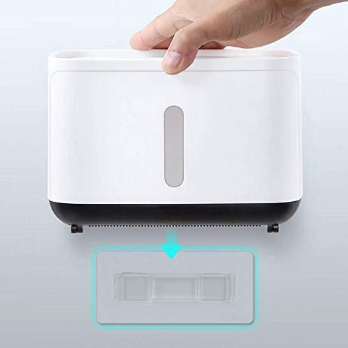 Papel higiénico titular impermeable gris que protege el rollo con corte libre manual 5