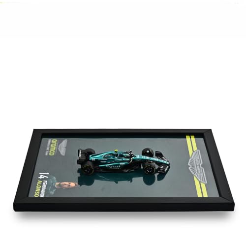 Image of CodersParadise 3D F1 Racing Wall Art Frame - AMR23 Inspired Green Open Wheel Formula Race Car Model Display - Motorsport Decor for Bedroom Office Garage Man Cave - Racing Gift for Men, Car Enthusiasts & Formula Fans Premium Collectible