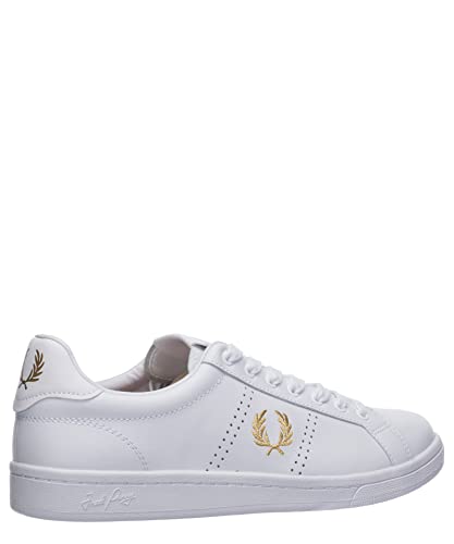 Fred Perry B721 Leather Sneakers Uomini Bianco