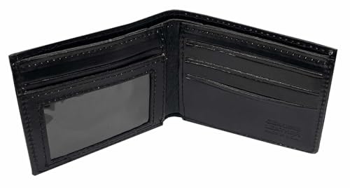 Mascorro Men's Open Wing Eagle Slim Billfold Leather Wallet - Black2