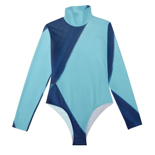 Mameluco moldeador para mujer con estampado de pintura de Minnesota y cuello alto