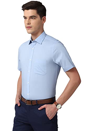 Image of Peter England Men's Cotton Solid Regular Fit Shirt