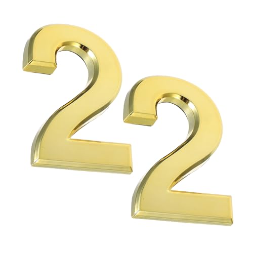 ARTIBETTER 2Pcs Self Adhesive Door Raised Design for Mailbox Wall Effortless Tool Installation Distinctive Home Address Numbers for Indoor Spaces