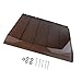 MYCENSE Window Awning Door Canopy Front Door Canopy Brown Color Window Shade Modern Patio Awning Canopy Exterior for Outside Garage, 50cmx45cm