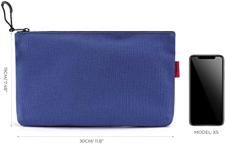 YOOFAN 4pcs Canvas Tool Bags - Heavy Duty Tool Zipper Pouches,Small Tool Organizer Bags,Yellow/Orange/Brown/Blue,30*19CM