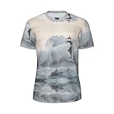 Photo Gallery dexnel lighthouse in storm, maglietta da uomo a maniche corte in rete, per attività di fitness all aperto, nero, l Photo Gallery dexnel lighthouse in storm, maglietta da uomo a maniche corte in rete, per attività di fitness all aperto, nero, l