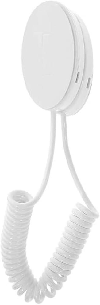 Remote Control Wall Holder with Coiled Anti-Lost Rope and Adhesive Mount, Wall Mounted Remote Organizer