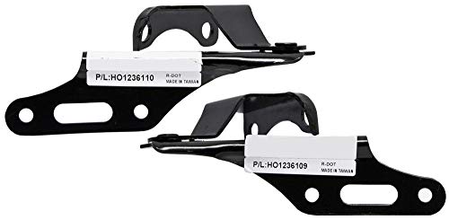 Parts N Go 2001-2005 Civic CRV Element Hood Hinge Pair Driver & Passenger Side - 60170S5A000ZZ HO1236109, 60120S5A000ZZ HO1236110