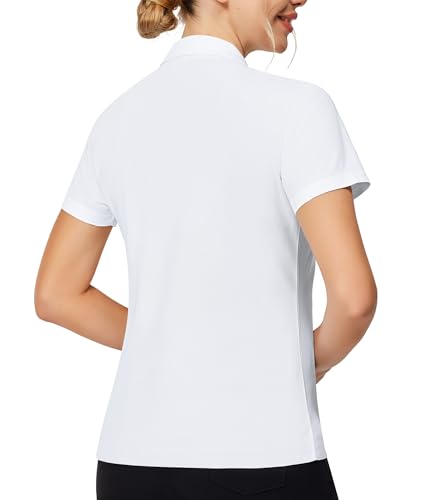 Image of Casei Womens Shorts Sleeve Polo Golf Shirts Quick Dry UPF 50+ Tennis Pickleball Top Collared Casual Work Athletic Shirts