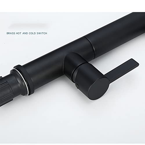 Robinet de cuisine noir extensible pour simplifier vos recettes