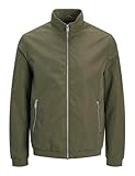 JACK & JONES Jjerush Harrington Bomber Noos, Verde Oliva, L
